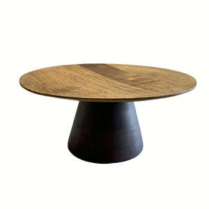 Mango wood cake stand natural top