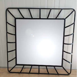 Mirrors: Large square black mirror with domes