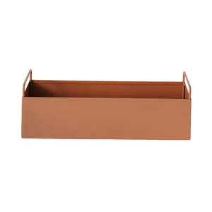 Planters 1: Garcia metal planter box terracotta