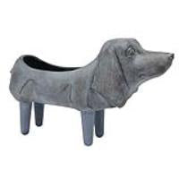 Planters 1: Grey sausage dog planter