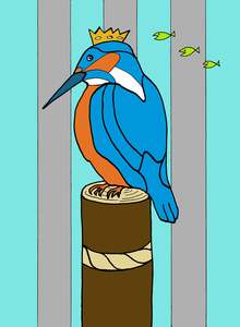Kingfisher Card