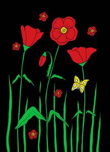 Cards Lra: Poppies Card