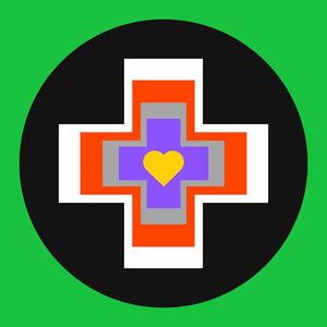 Art Prints Square: Cross Circle