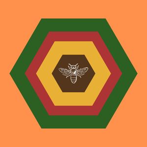 Art Prints Square: Hexabee