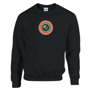 Tees And Sweat Tops Women: Pink grey circle Sweatshirt