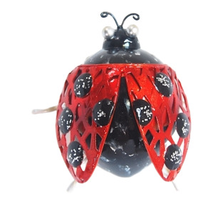 Birds: Ladybird Small Metal Hanging
