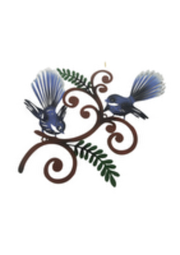 Wall Art: Double fantail laser cut metal wall art