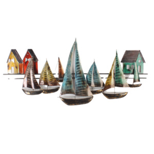 Wall Art: Sailing Regatta Metal Wall Art