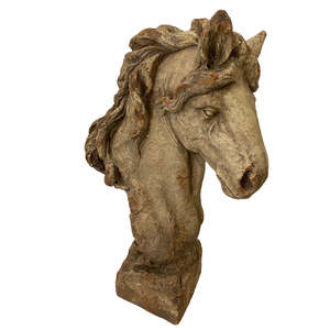 Horse Head Vintage Statue