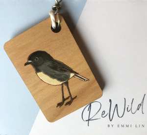 ReWild Wooden Badges - Orokonui Ecosanctuary