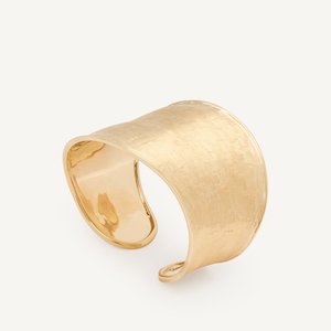 Marco Bicego Lunaria 18k Gold Cuff Bangle Medium