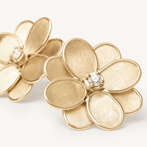 Marco Bicego Petali 18k Gold Diamond Earrings