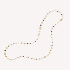 Marco Bicego Africa 18k Gold Gemstone Necklace Long
