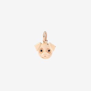 DoDo Charm PUG Rose Gold and Enamel