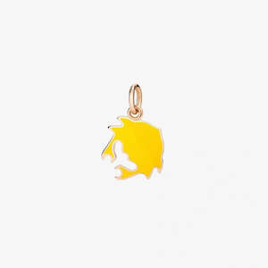 Dodo Animals: DoDo Charm CRAB Rose Gold Yellow Enamel