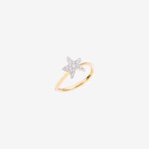 DoDo Ring STAR Yellow Gold with Diamonds - Large