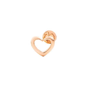 DoDo Earrings HEART Silhouette Rose Gold
