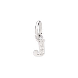 Dodo Letters: DoDo Charm LETTER J PRECIOUS White Gold Diamonds