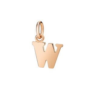 DoDo Charm LETTER W Rose Gold