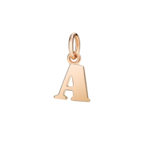 DoDo Charm Letter A Rose Gold