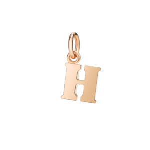 DoDo Charm Letter H Rose Gold