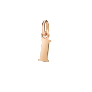 DoDo Charm Letter I Rose Gold