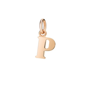 DoDo Charm Letter P Rose Gold