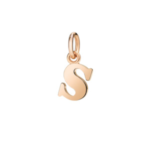 DoDo Charm Letter S Rose Gold