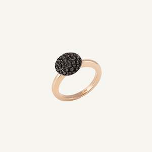 Al Coro Palladio: Al Coro Palladio Ring with Black Sapphires