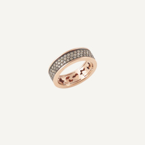 Al Coro Amori: Al Coro Amori Brown Diamond Ring in 18k Rose Gold