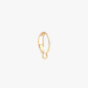 Dodo Bangle: DoDo Essentials Hoop Earring Yellow Gold Small