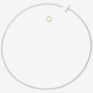 DoDo Necklace ESSENTIALS Silver and Yellow Gold Brise