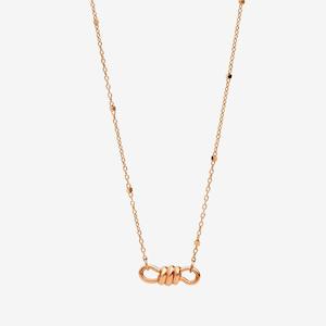 Dodo Nodo: DoDo Necklace NODO Rose Gold with Mini Pendant