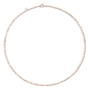 Dodo Granelli: DoDo GRANELLI MINI Rose Gold & Silver Necklace