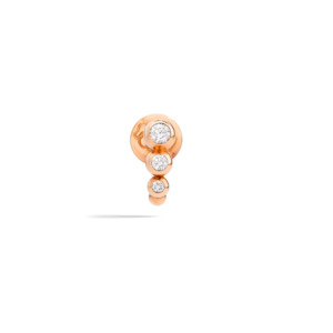 Dodo Bollicine: DoDo BOLLICINE Diamond Earrings in Rose Gold