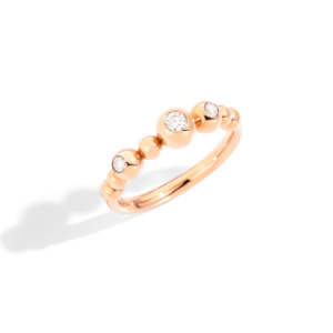 Dodo Bollicine: Dodo Bollicine Diamond Ring in Rose Gold