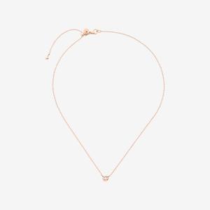 DoDo Necklace BOLLICINE 9k Rose Gold with White Diamond
