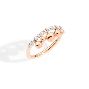 Dodo Bollicine: DoDo Ring BOLLICINE Rose Gold and Silver