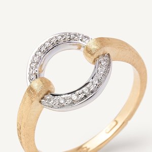 Marco Bicego 18K Yellow Gold Stackable Diamond Circle Ring