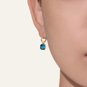 Pomellato Nudo Mini Earrings in London Blue Topaz