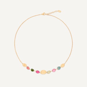 Marco Bicego Lunaria Colour 18K Yellow Gold Tourmaline Necklace