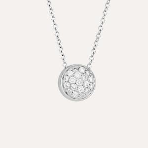 Hulchi Belluni Necklaces: Funghetti Necklace in 18k White Gold with Diamonds