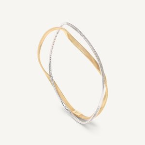 Marco Bicego Bracelets: Marco Bicego Marrakech Two-Strand Bracelet with Diamonds