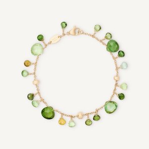 Marco Bicego Paradise Green Tourmaline Gemstone Bracelet in 18k Gold
