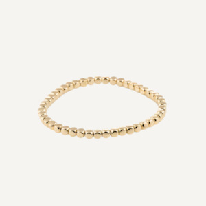 Al Coro Square Stretchy Bracelet in 18k Yellow Gold Cubes