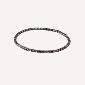 Al Coro Stretchy Men's Black Bracelet