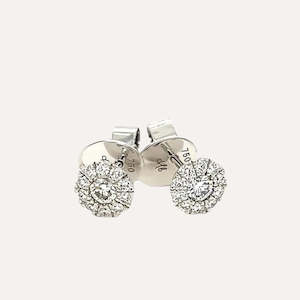 Colori Earrings in 18k White Gold with Diamonds