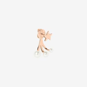 Dodo Earrings: DoDo Stellina Earring in 9K Rose Gold with Crystal Beads