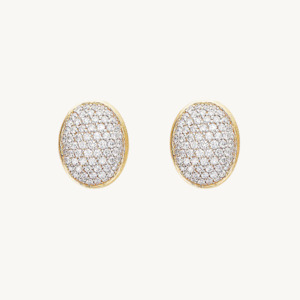 Nanis Muse Diamond Pave Earrings in Gold (Small)