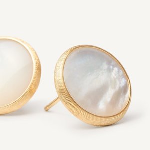 Marco Bicego Jaipur 18k Gold Mother of Pearl Stud Earrings